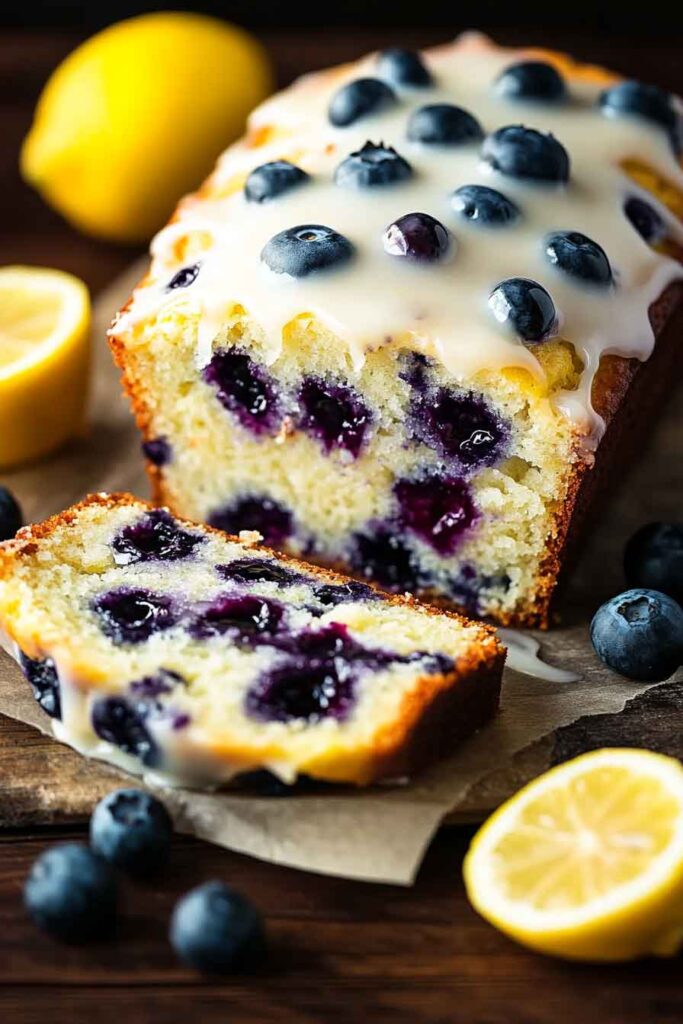 Ingredients for Lemon Blueberry Yogurt Loaf