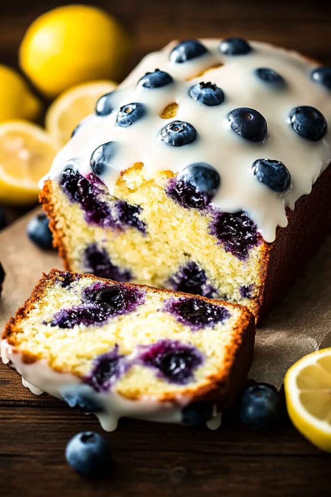 Ingredients for Lemon Blueberry Yogurt Loaf