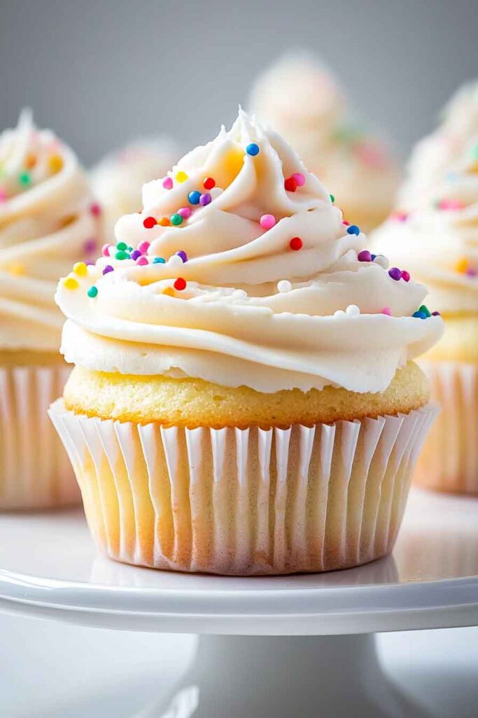 Moist And Fluffy Vanilla Cupcakes