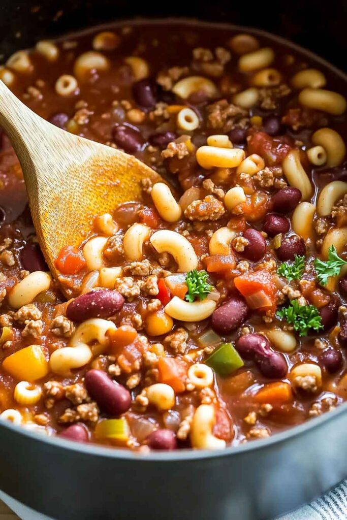 How to Make One Pot Chili Mac