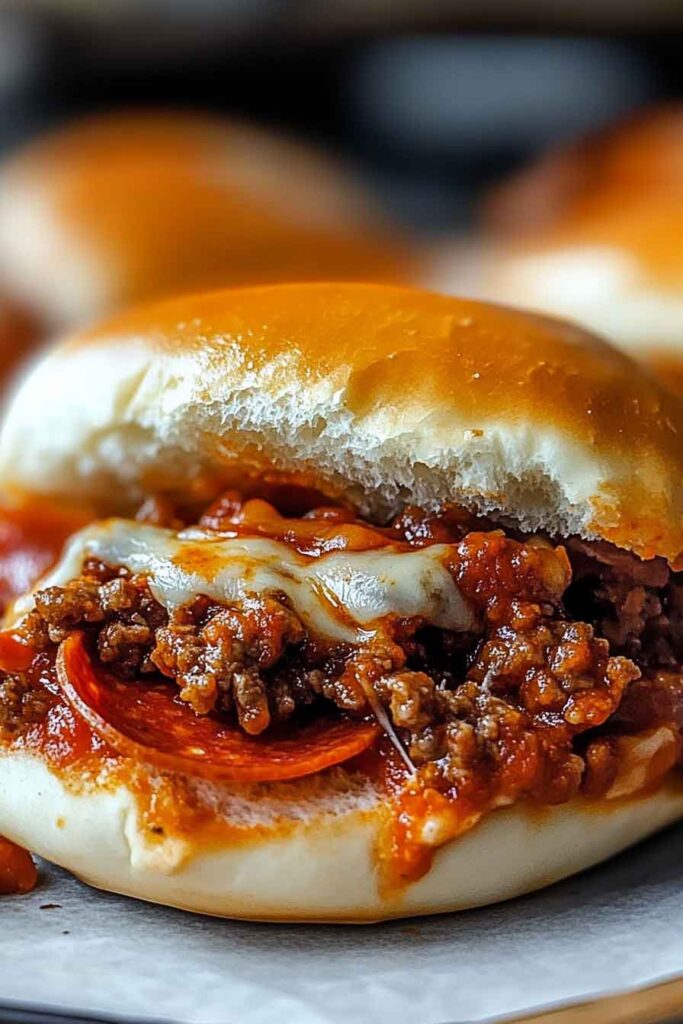 How to Serve Pepperoni Pizza Sloppy Joes