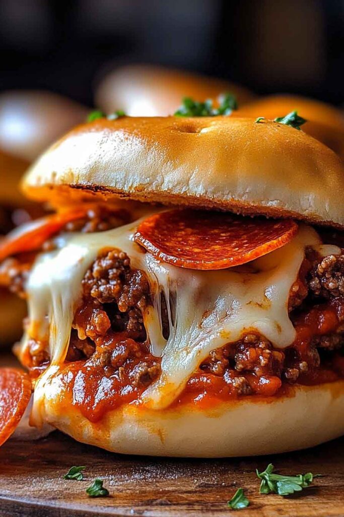Pepperoni Pizza Sloppy Joes
