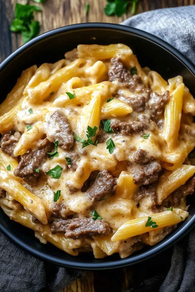 Philly Cheesesteak Pasta