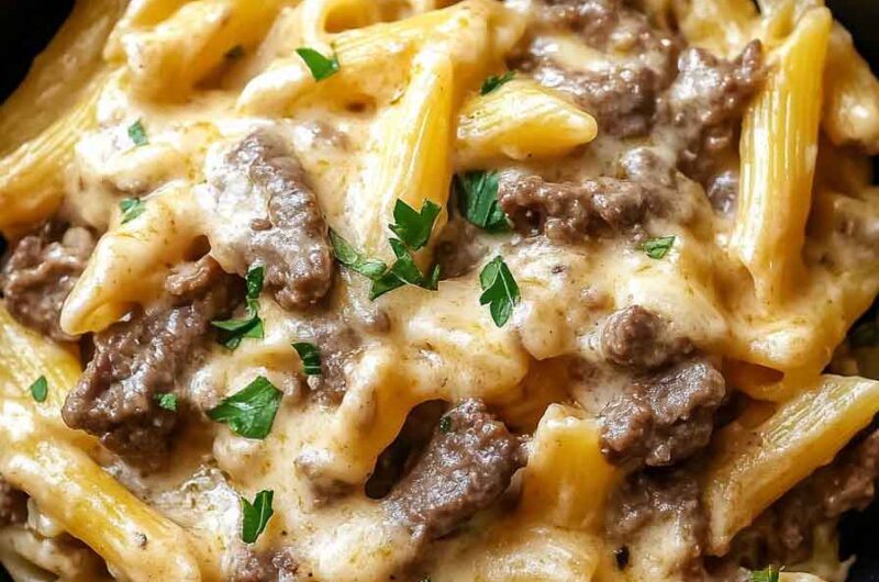 Philly Cheesesteak Pasta