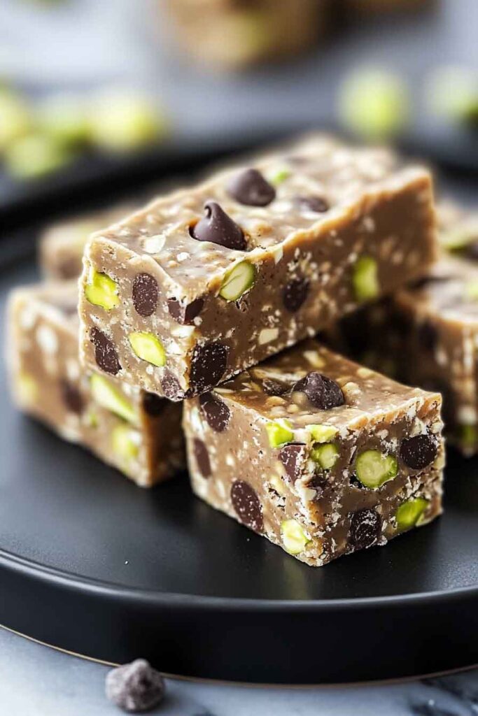 Ingredients for Pistachio Chocolate Chip Protein Bars