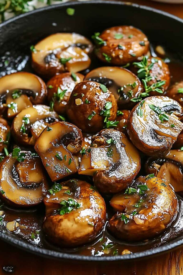 Steakhouse Garlic Butter Mushrooms