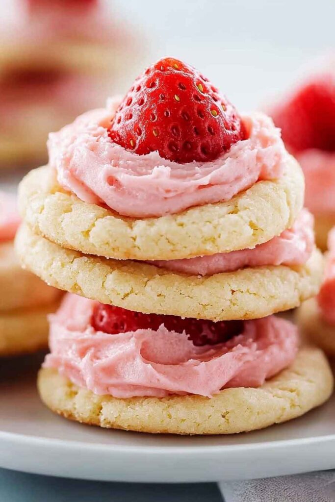 How to Make Strawberry Kiss Cookies