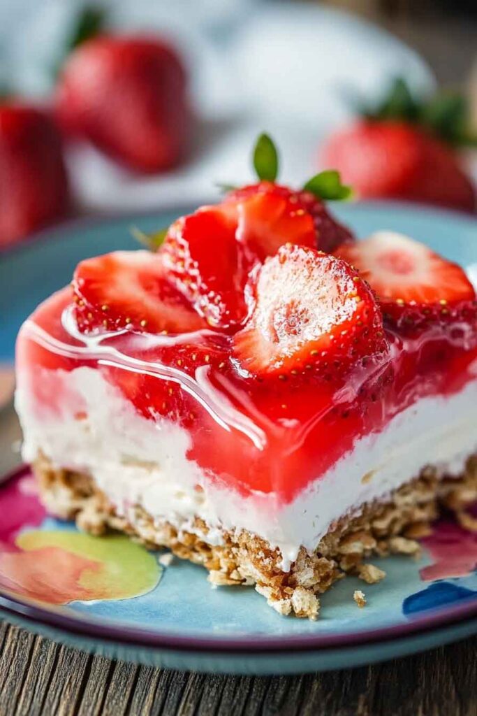 Strawberry Pretzel Jello 