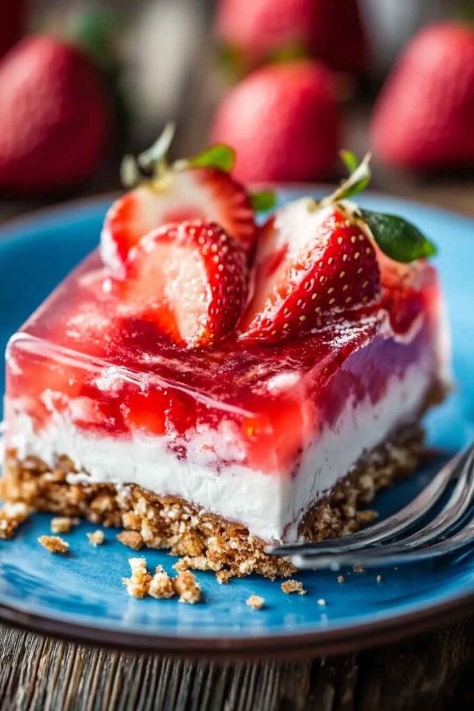 Strawberry Pretzel Jello 