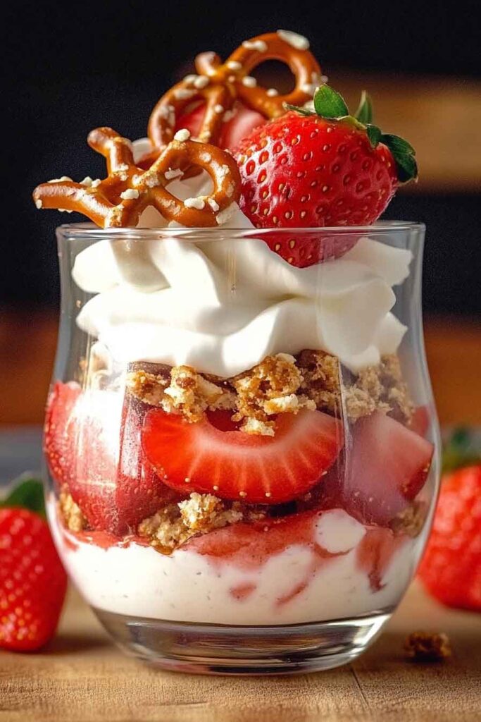 How to Make Strawberry Pretzel Salad Parfaits