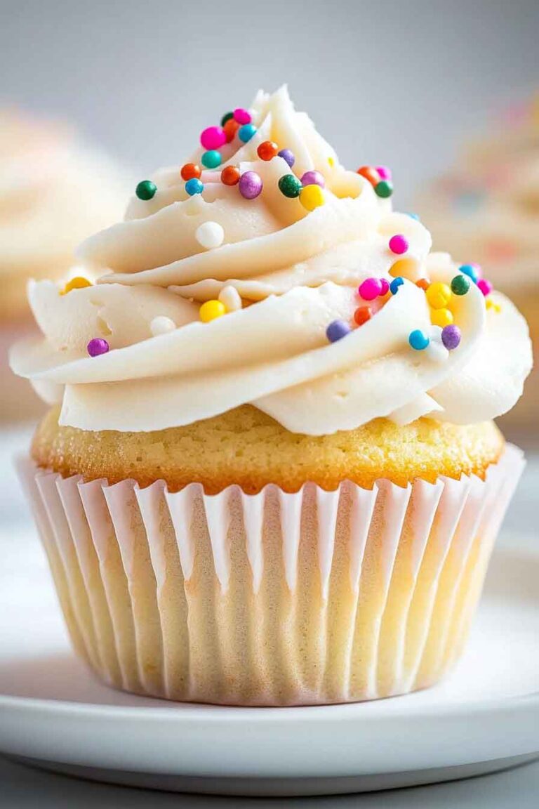 Moist And Fluffy Vanilla Cupcakes
