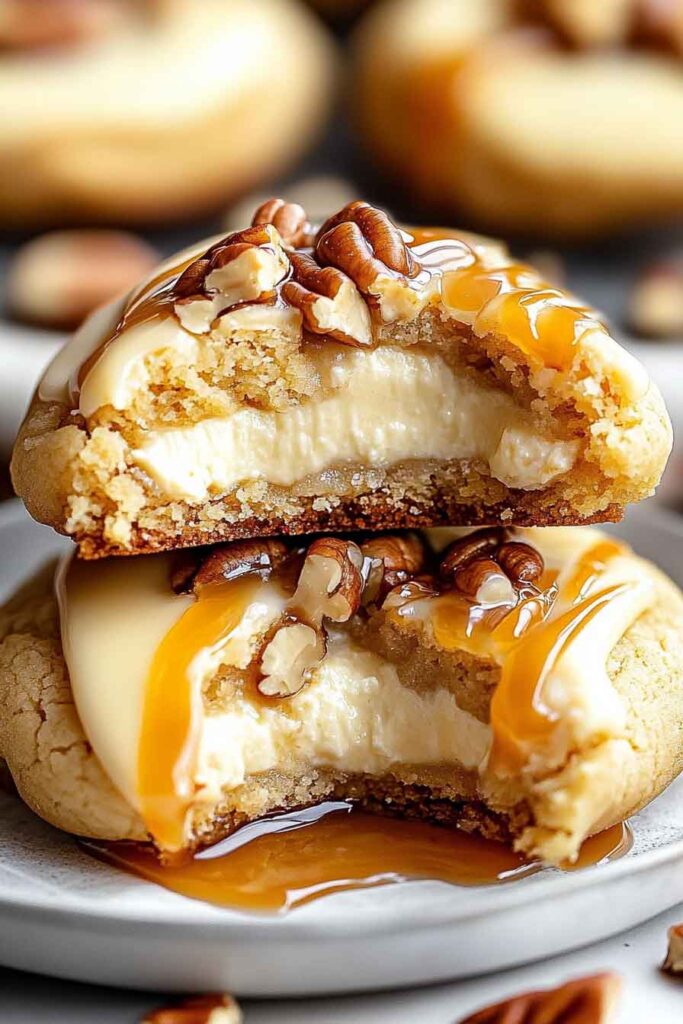 Caramel Cheesecake Cookies