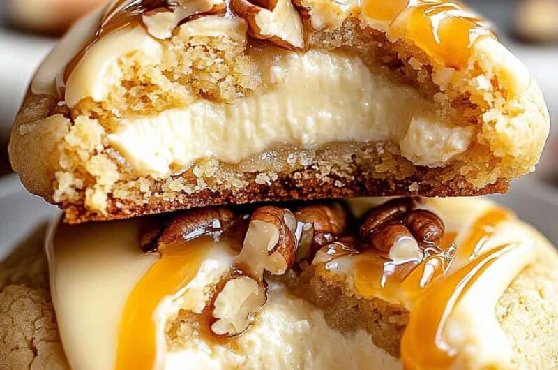 Caramel Cheesecake Cookies