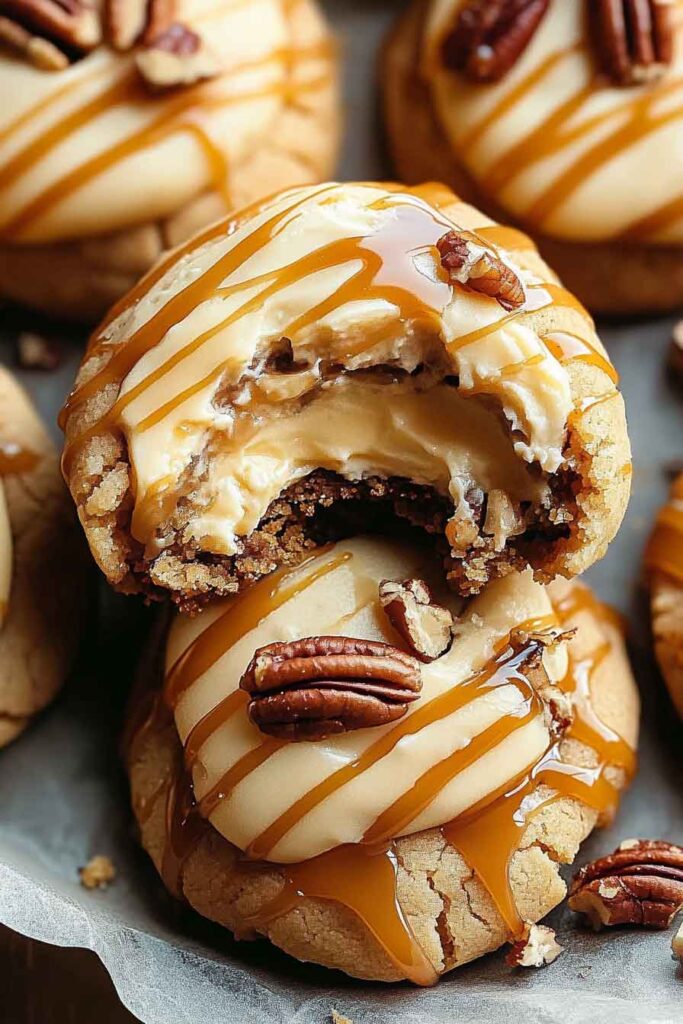 How to Make Caramel Cheesecake Cookies 