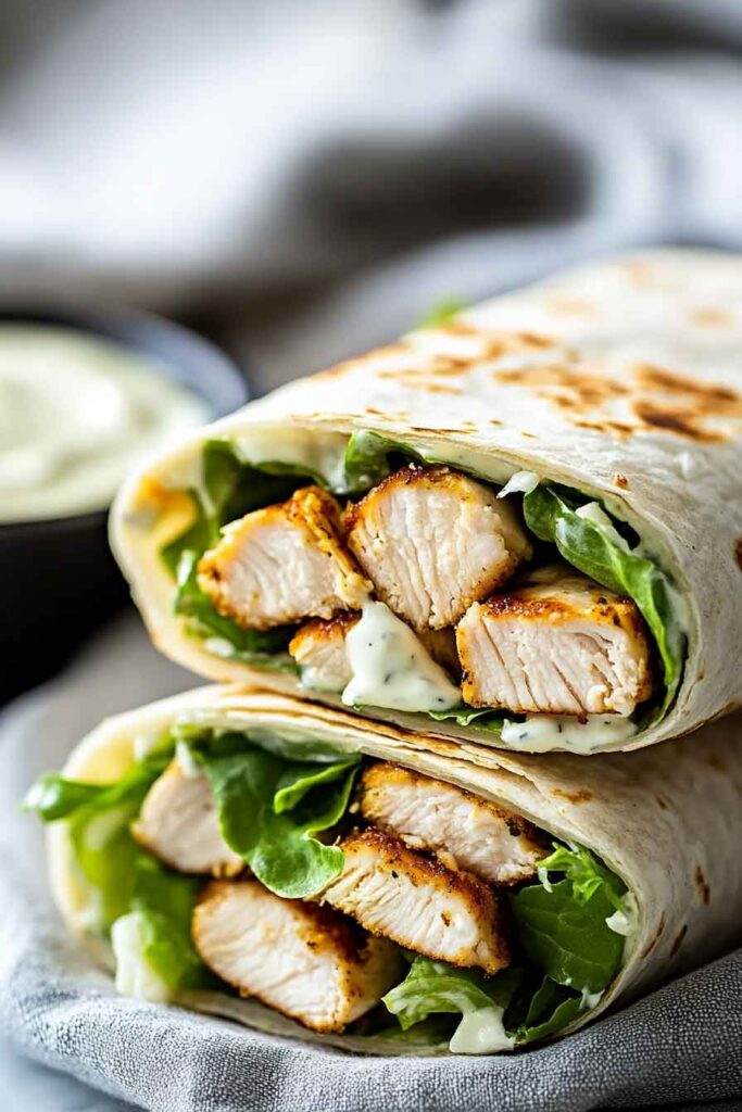 How to Make Chicken Caesar Wrap 