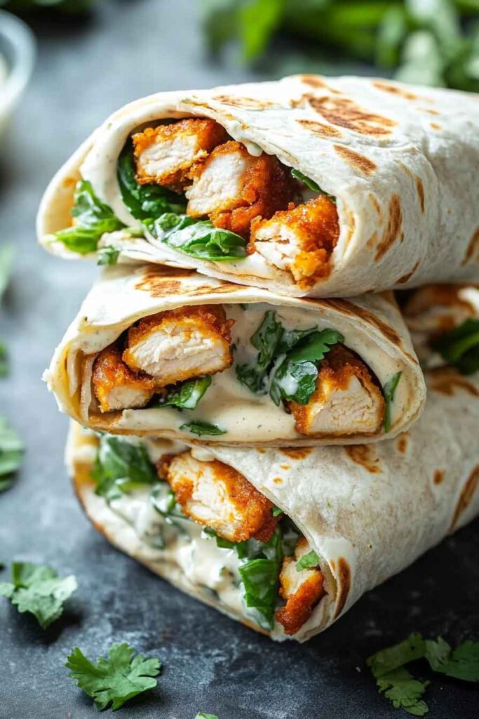 How to Make Chicken Ranch Wraps