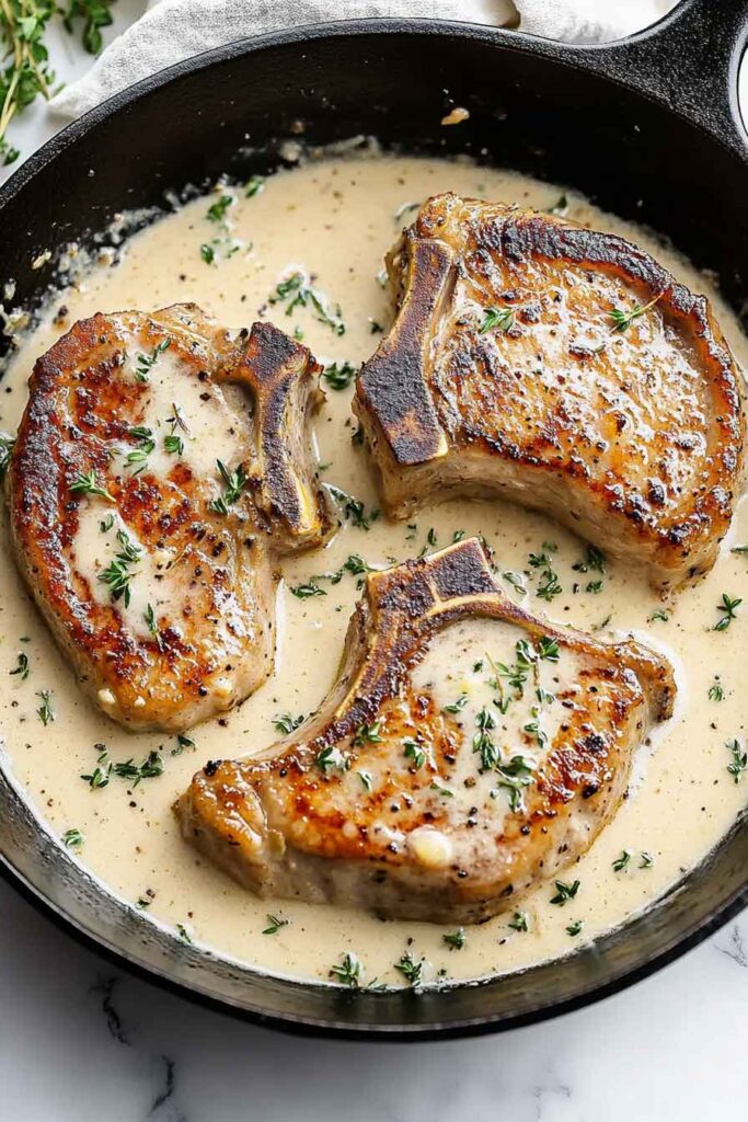 Ingredients for Garlic Parmesan Pork Chops