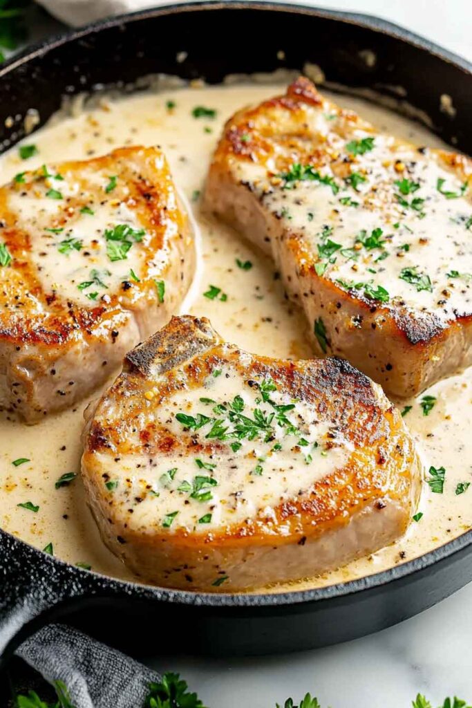 Garlic Parmesan Pork Chops (Skillet OR Oven-Finished)