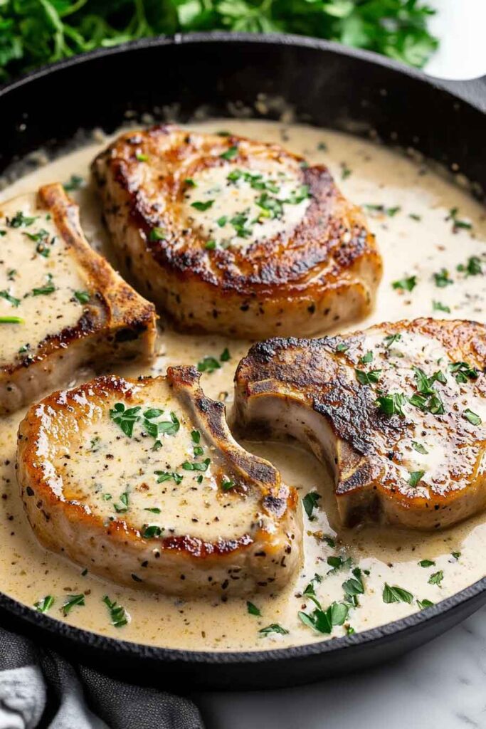 Garlic Parmesan Pork Chops (Skillet OR Oven-Finished)