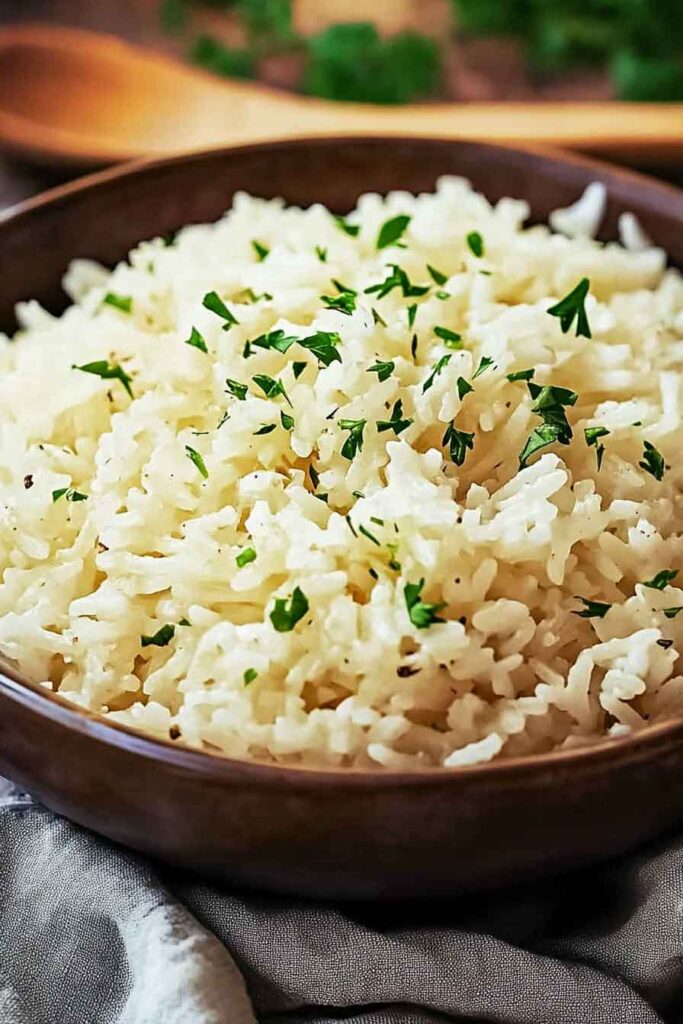 How to Make Garlic Parmesan Rice