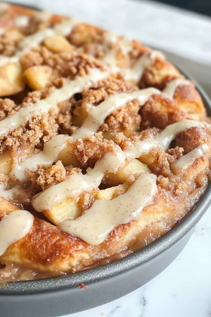Apple Pie Stuffed Cinnamon Rolls