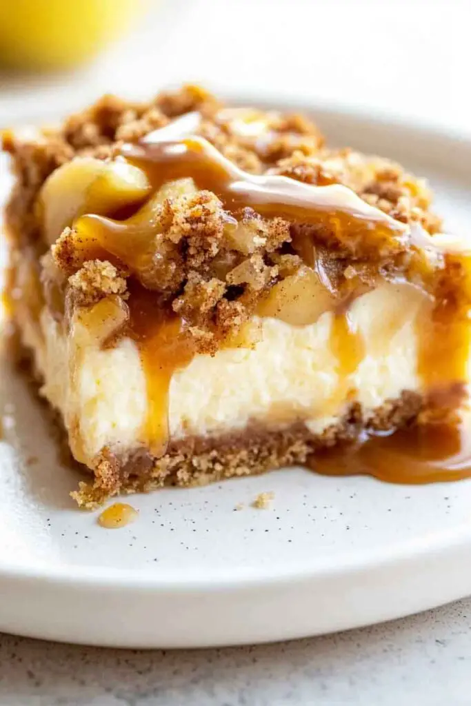 Caramel Apple Cheesecake Bars