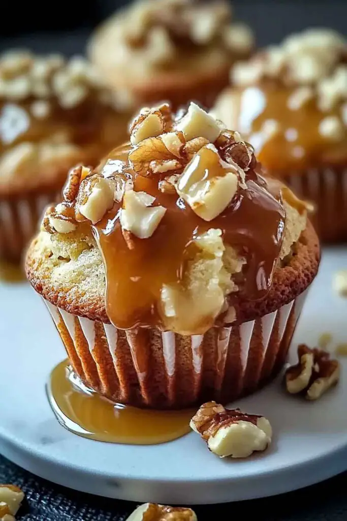 Caramel Apple Muffins With Walnuts