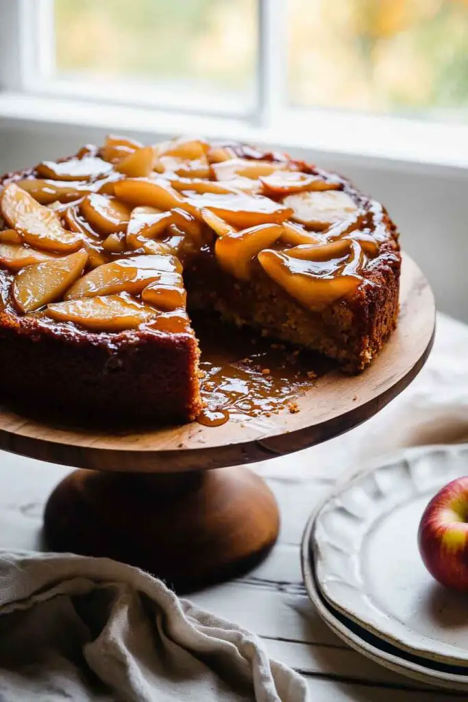 Caramel Apple Upside Down Cake