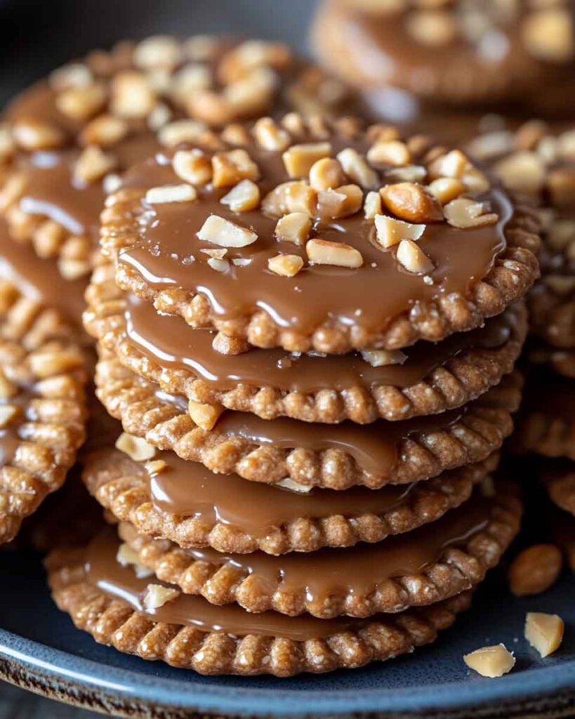 Caramel Peanut Ritz Cracker Treats