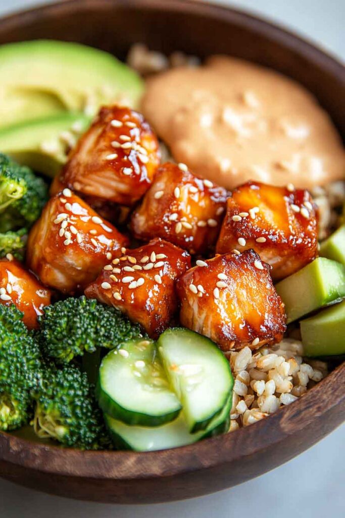 Crispy Bang Bang Salmon Bites