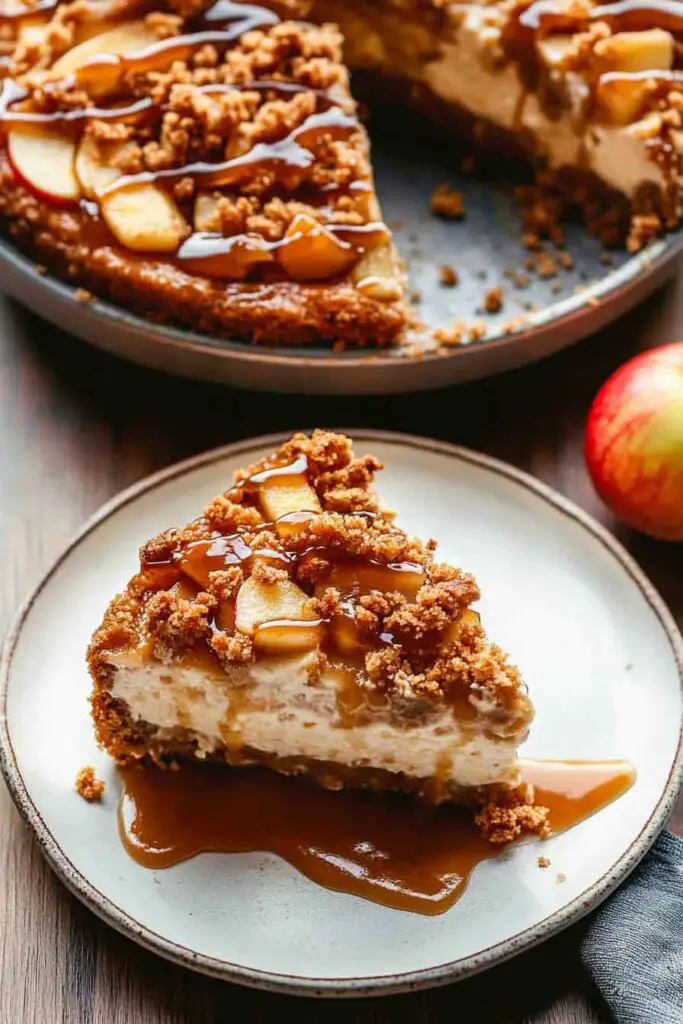 Easy Caramel Apple Cheesecake