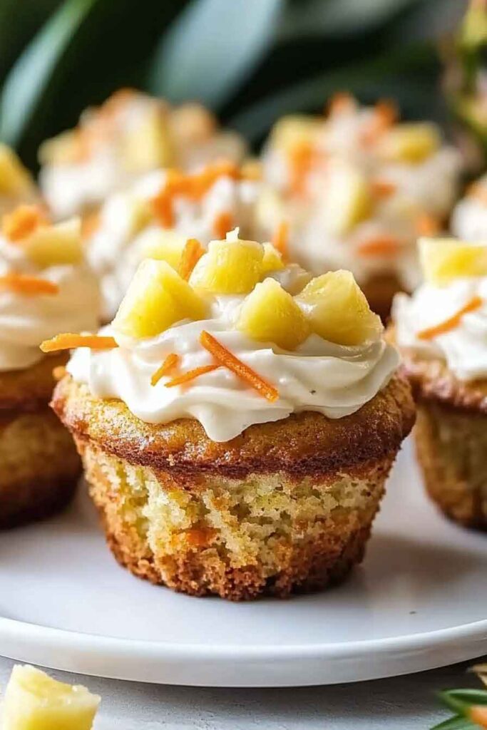 Hawaiian Pineapple Carrot Muffins