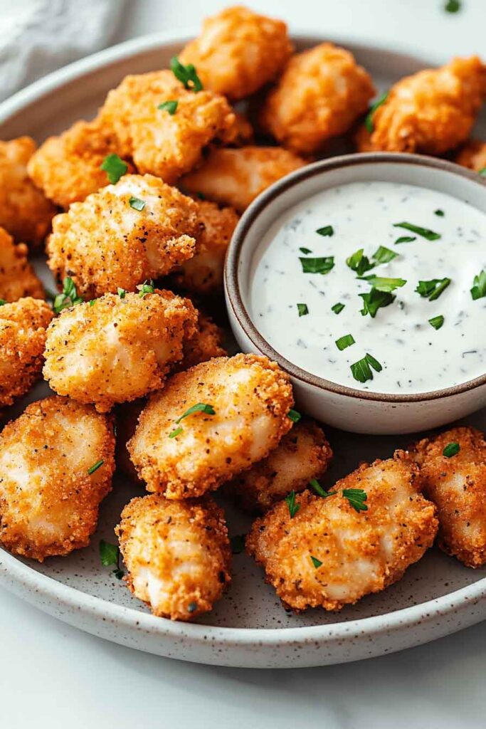How to Make Air Fryer Ranch Crusted Chicken Bites