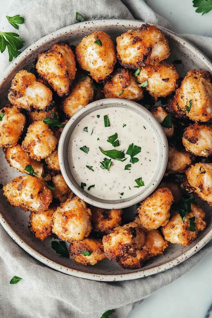 Air Fryer Ranch Crusted Chicken Bites