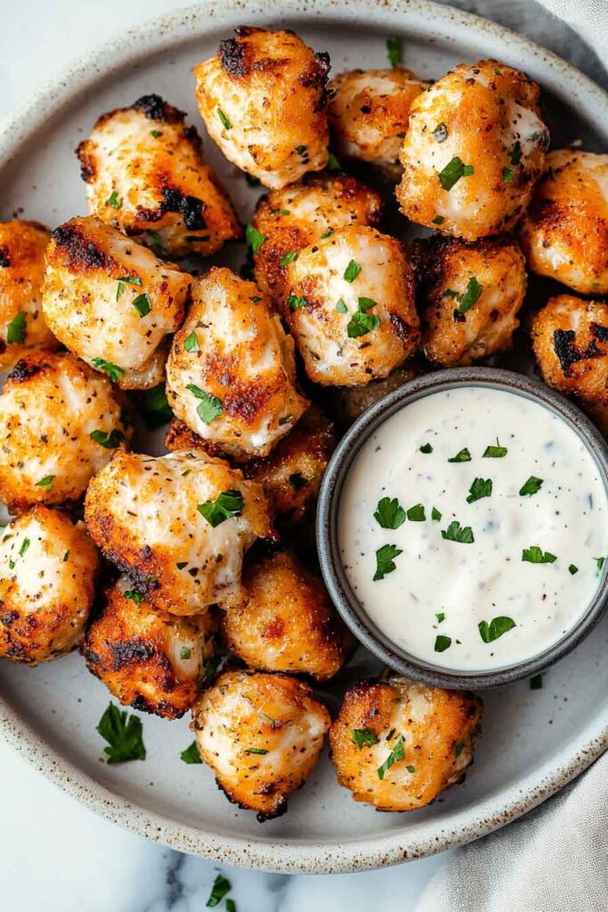 Air Fryer Ranch Crusted Chicken Bites
