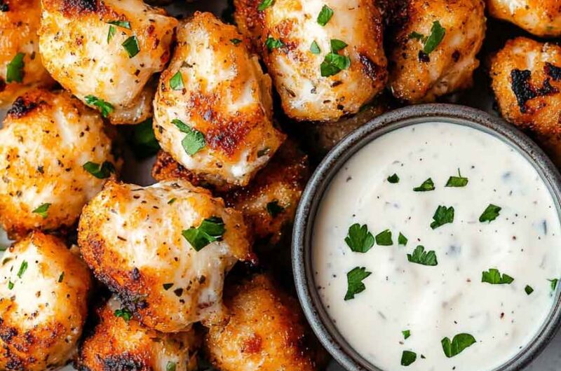 Air Fryer Ranch Crusted Chicken Bites