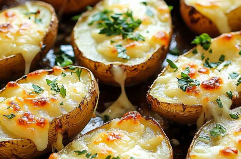 Cheesy Garlic Herb Roasted Potatoes