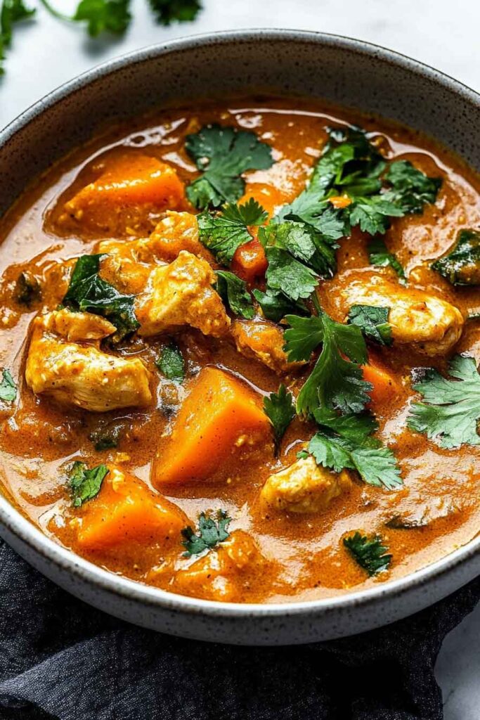 Ingredients for Chicken Sweet Potato Curry