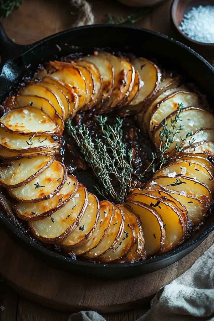 Ingredients for Crispy Balsamic Thyme Potato Torte