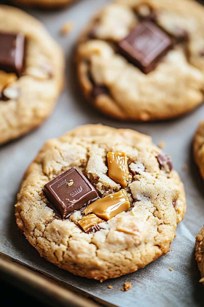 How to Make Crumbl Snickers Peanut Butter Cookies