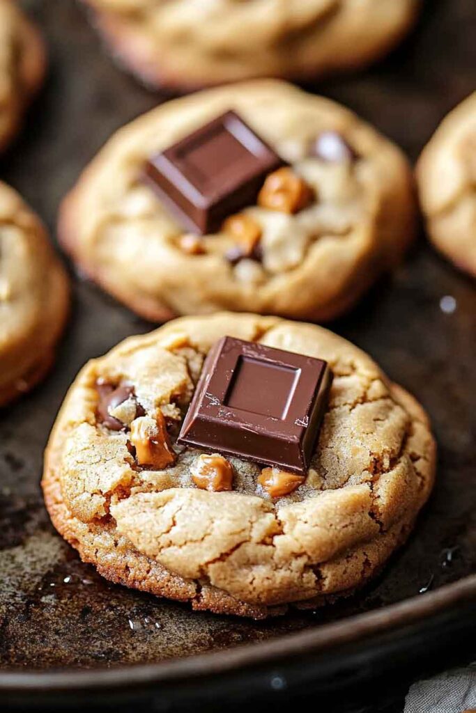 Crumbl Snickers Peanut Butter Cookies