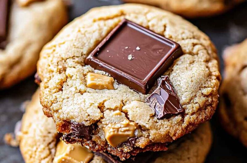 Crumbl Snickers Peanut Butter Cookies