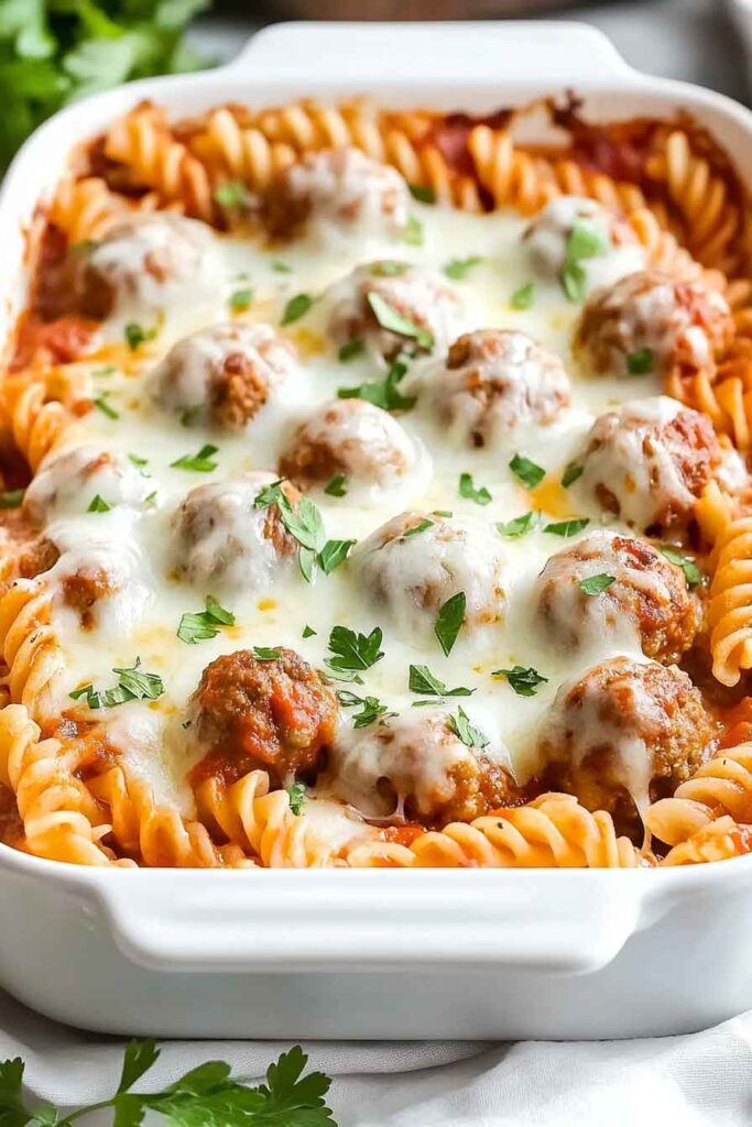 How to Make Dump And Bake Meatball Casserole