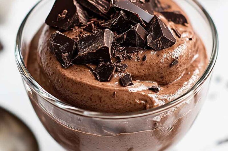 Easy 2 Ingredient Chocolate Mousse