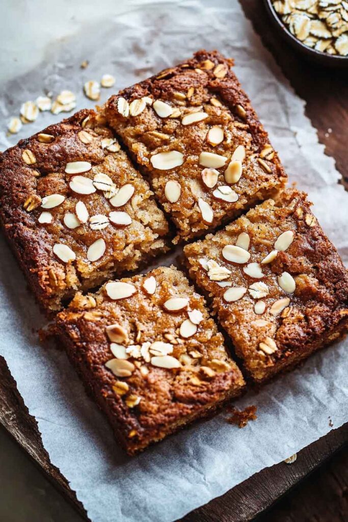 Healthy Breakfast Oatmeal Apple Cake