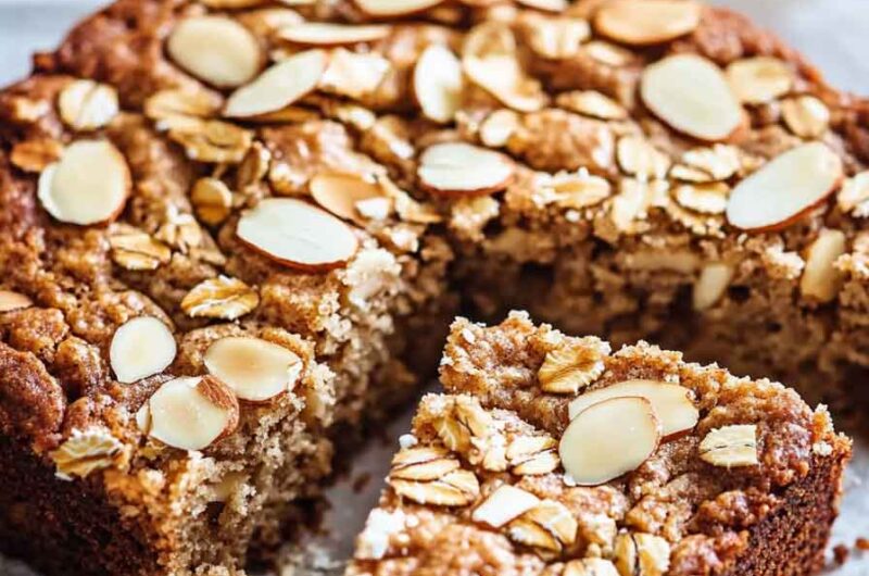 Healthy Breakfast Oatmeal Apple Cake
