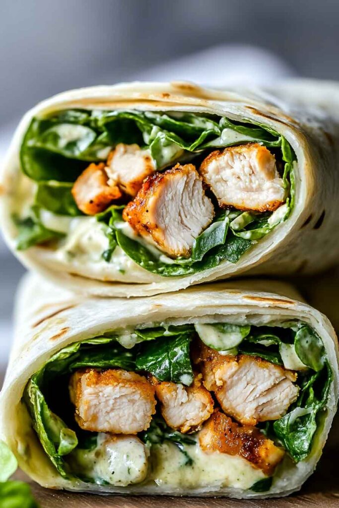 How to Make Miso Chicken Caesar Wraps