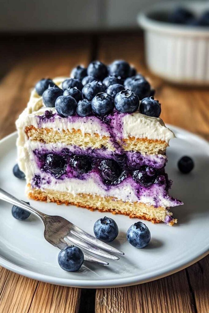 Nova Scotia Blueberry Cream Cake
