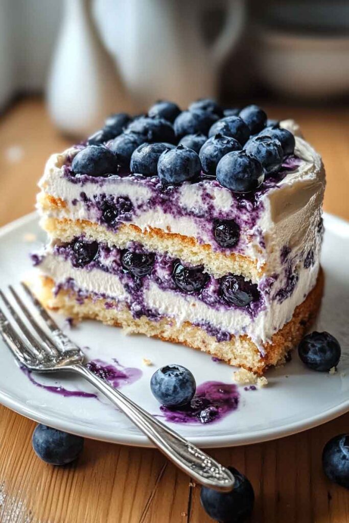 Nova Scotia Blueberry Cream Cake