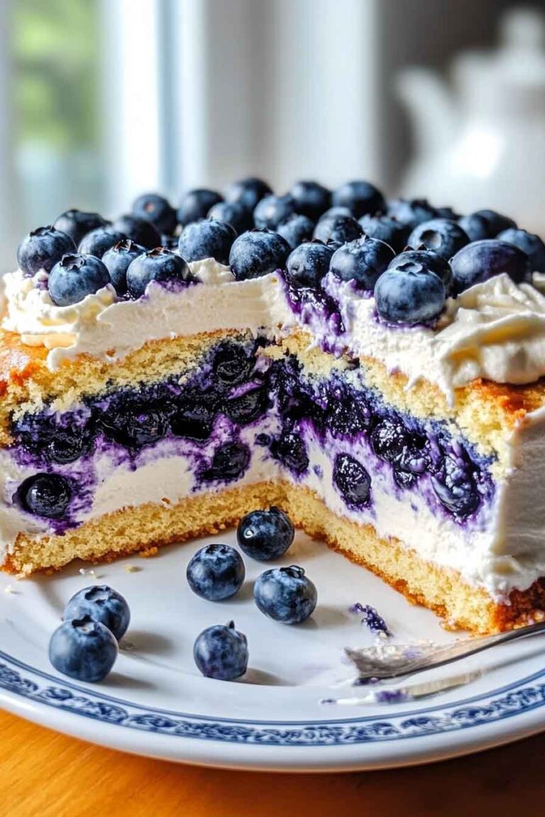 Nova Scotia Blueberry Cream Cake